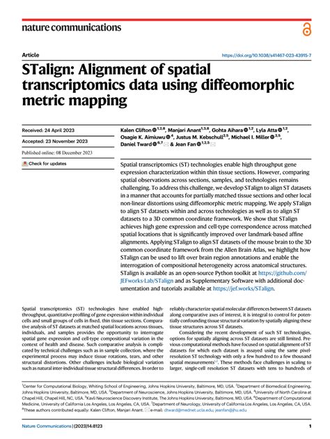 STalign: Alignment of spatial transcriptomics data using ... - Nature - wintechmobiles.com