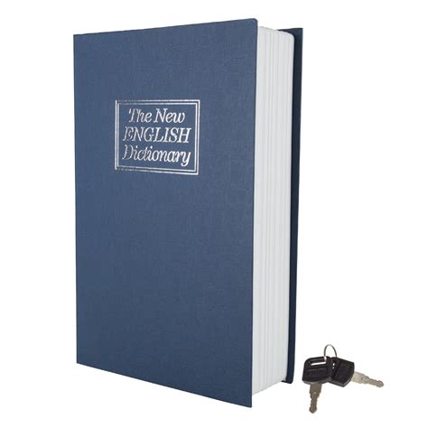 STALWART Diversion Metal Book Safe with Lock and 2 Keys