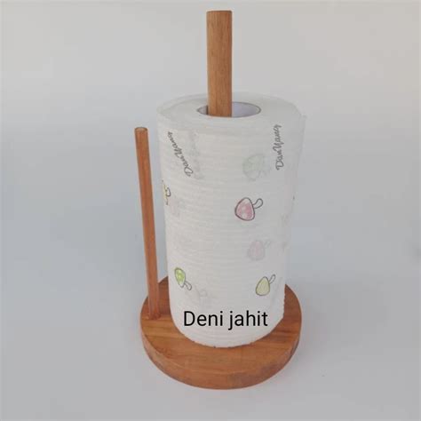 Stand tisue,dudukan rol tisue Kayu - Shop - balustradellc