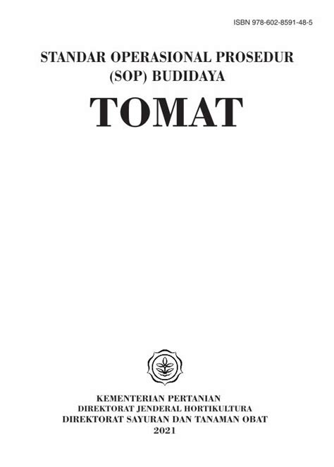 STANDAR OPERASIONAL PROSEDUR (SOP) bUDIDAyA TOMAT - balustradellc