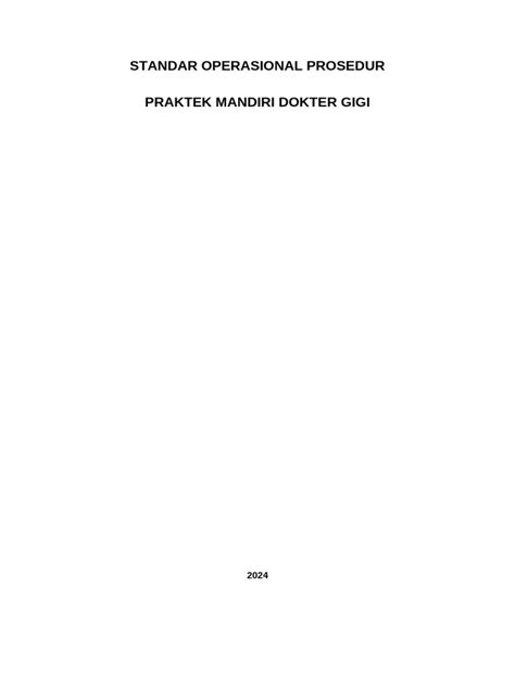 STANDAR OPERASIONAL PROSEDUR PRAKTEK MANDIRI … - balustradellc