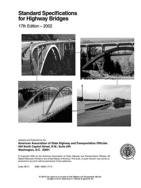 STANDARD SPECIFICATIONS FOR HIGHWAY BRIDGES. 17TH …