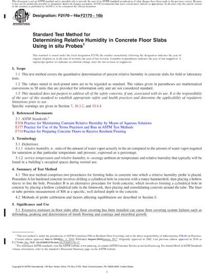 Standard Test Method for Determining Relative Humidity in Concrete ... - coolestguyplanet.net