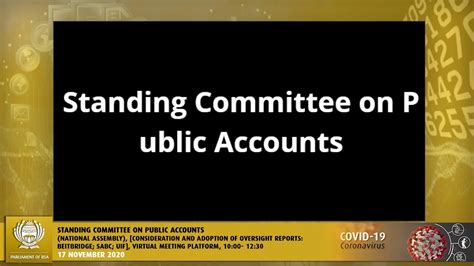 STANDING COMMITTEE ON PUBLIC ACCOUNTS