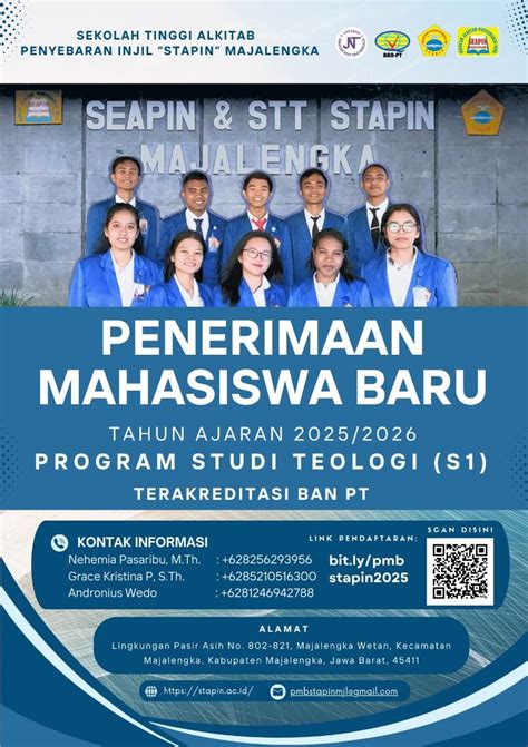 STAPIN 2026 - PELAYANAN REMAJA PEMUDA - balustradellc