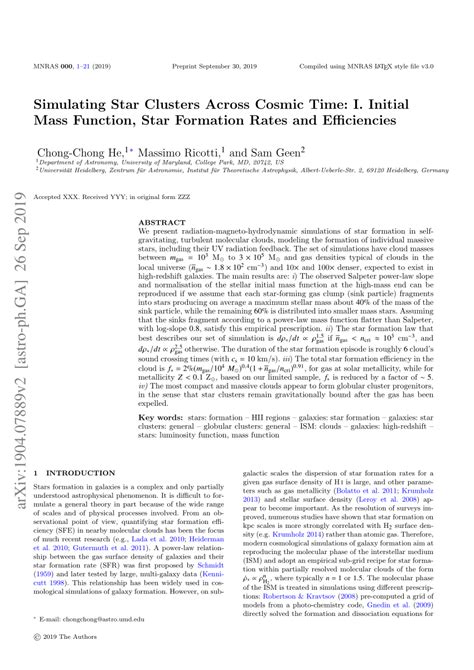 Star Clusters Across Cosmic Time - Annual Reviews - muktibox.com