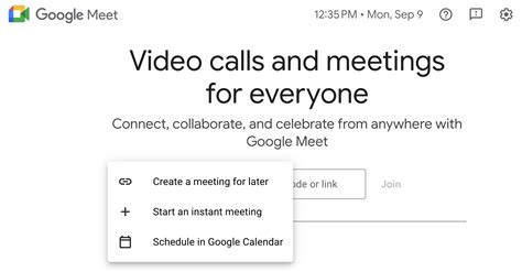Start or schedule a Google Meet video meeting - balustradellc