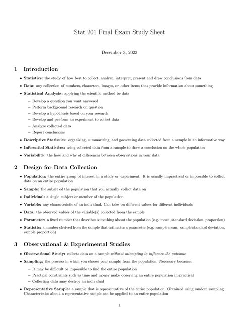 STAT 201 Final Exam Schedule & Course Overview - Studocu - wintechmobiles.com