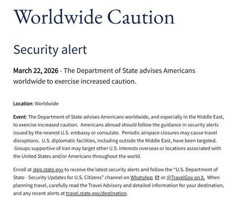 State Department tells Americans worldwide to 'exercise increased ... - raincitystudios.com