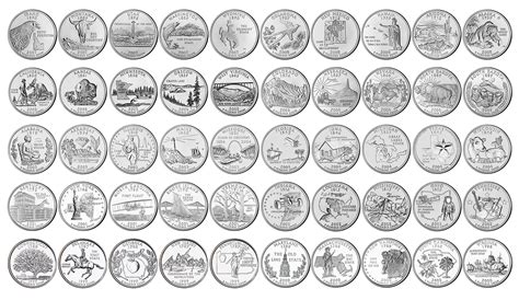 Statehood Quarters - PCS Stamps & Coins - balustradellc