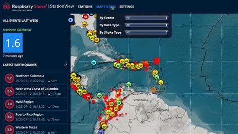 Station View: Raspberry Shake Network & EQ Activity Map - wintechmobiles.com