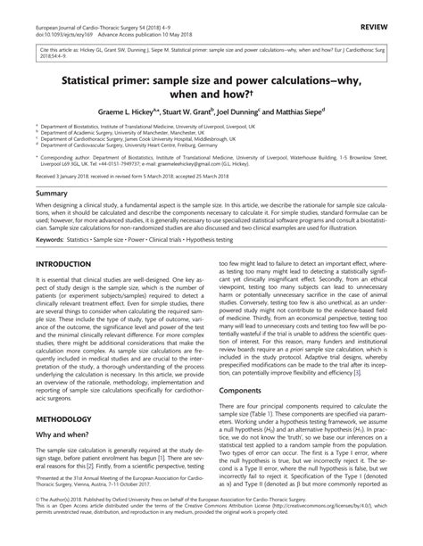 Statistical power and sample size calculations: A primer for ... - PubMed - wintechmobiles.com