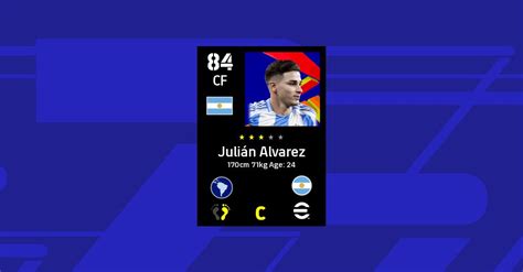 Statistiche di Julian Alvarez no eFootball - PES Master - balustradellc