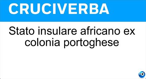 STATO INSULARE DELLA POLINESIA - Cruciverba Soluzioni