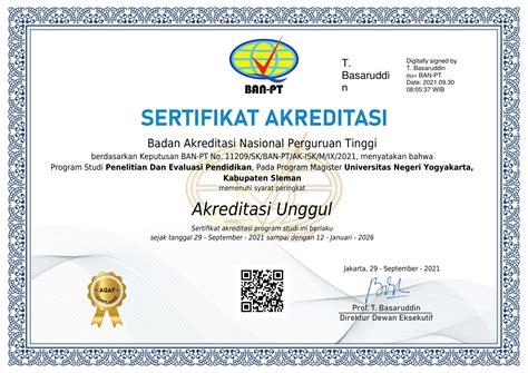 Status Program Studi dan Akreditasi UNY Jumlah 37 - wintechmobiles.com