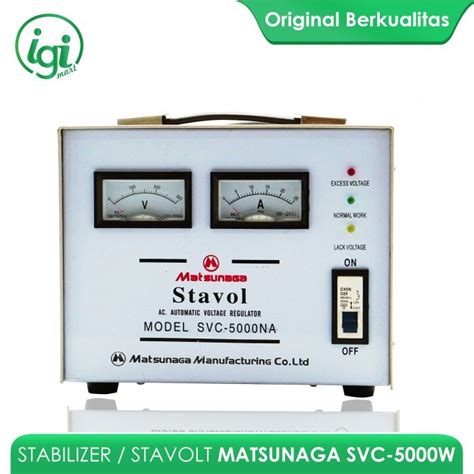 Stavolt SVC 5000W Matsunaga / Stabilizer SVC 5000VA MTS / 5000 Watt ... - raincitystudios.com