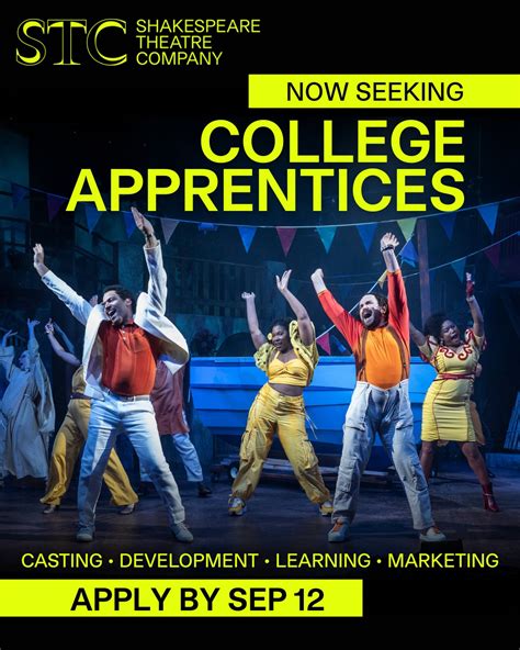 STC College Apprentices - Shakespeare Theatre Company - muktibox.com
