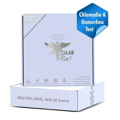 STD Testing Kit for Men and Women Chlamydia and Gonorrhea