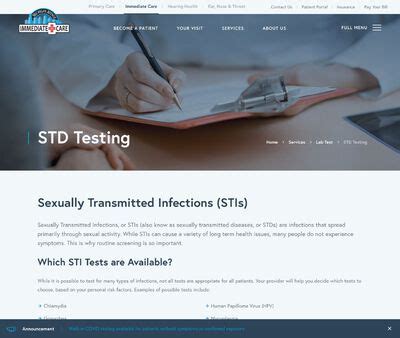 STD Testing in Chicago, Illinois