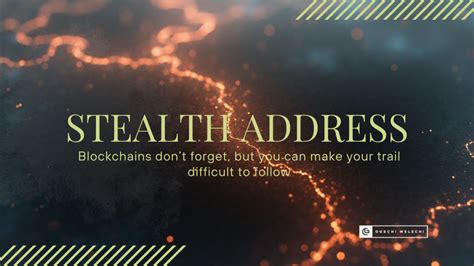 Stealth Addresses - coolestguyplanet.net