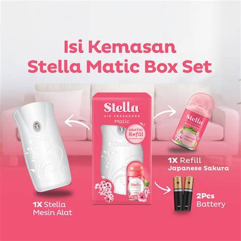 Stella Matic Set Box Alat + Refill 160ML pengharum ruangan otomatis ... - raincitystudios.com