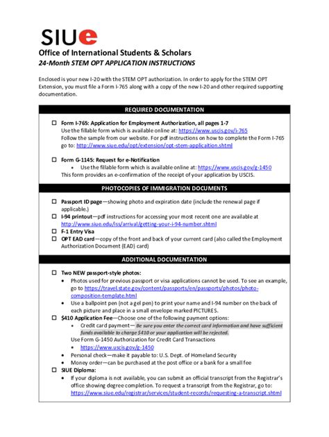 STEM OPT Application Instructions OISSS Brown University