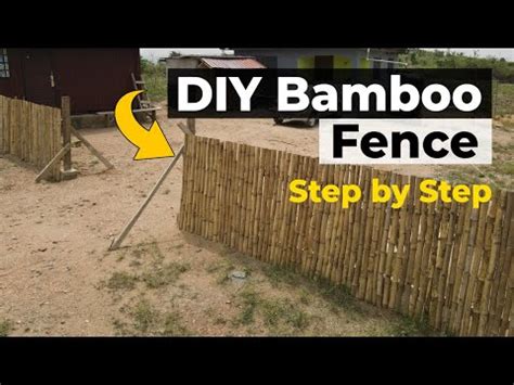 Step by Step process on How I created a Simple DIY Bamboo Fence - balustradellc