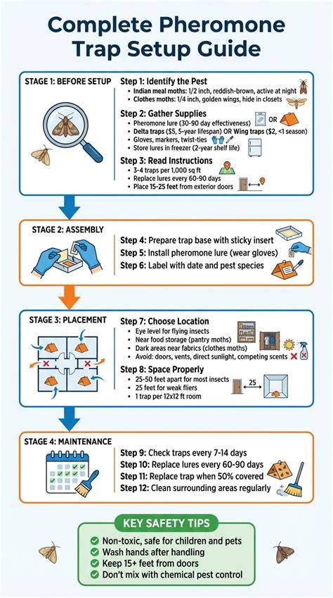 Step-by-Step Guide to Setting Up Pheromone Traps - raincitystudios.com