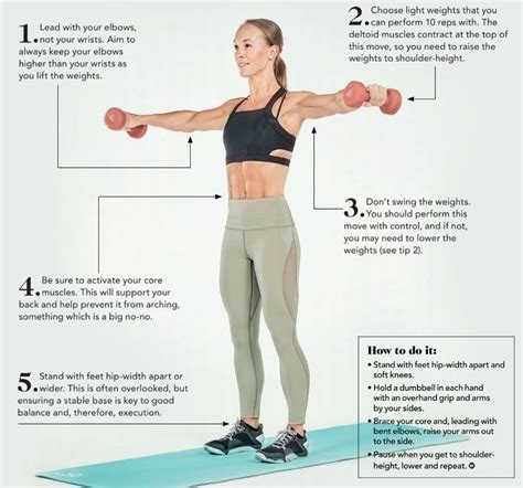 Step-by-step guide to the standing lateral raise exercise - balustradellc