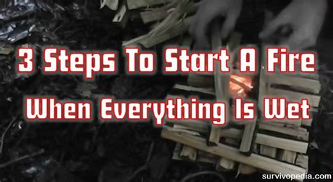 Steps To Start A Fire When Everything Is Wet - balustradellc