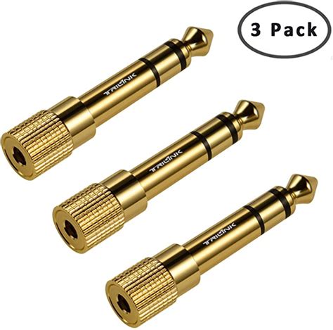 Stereo Audio Adapter [Gold-Plated Pure Copper ] 6.35mm (1/4 - balustradellc