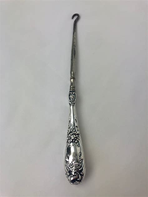 Sterling Button Hook - Etsy - balustradellc