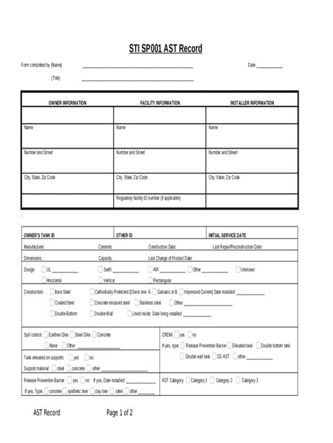 STI SP001 Inspection Requirements for Aboveground …