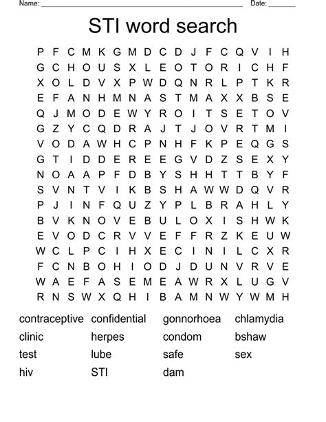 STI Word Search WordMint