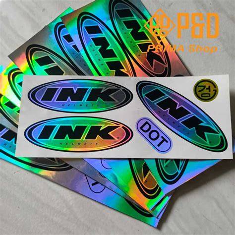 Sticker Helm INK Satu Set Hologram Anti Air - Shop - raincitystudios.com