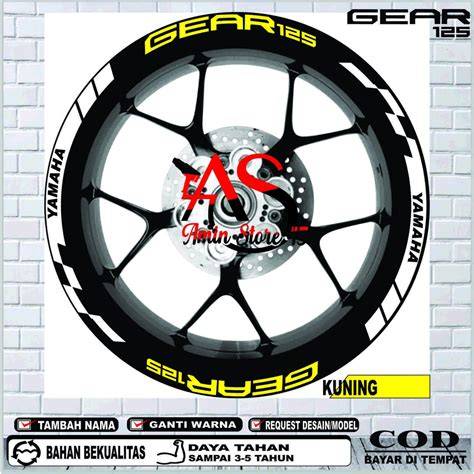 Stiker Velg Motor Reflective / Lis Velg Skotlet Menyala / Variasi Velg ... - raincitystudios.com