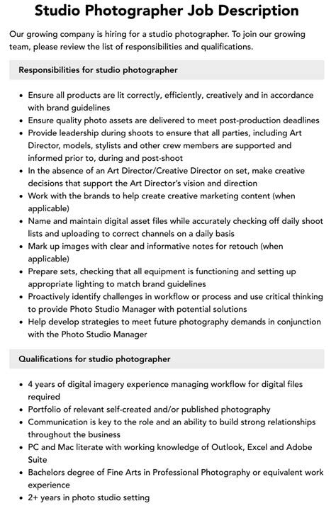 Still Photographer Job Description + Info | Backstage - balustradellc