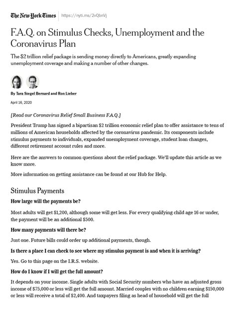 Stimulus FAQ: Checks, Unemployment, Layoffs and … - balustradellc