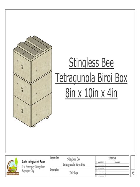 Stingless Bee Biroi Box Dimensions Guide - raincitystudios.com