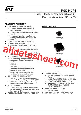 STMicroelectronics PSD813F1A-90U - Datasheet PDF