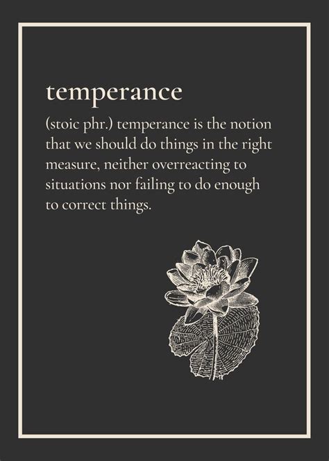 Stoicism Temperance - balustradellc