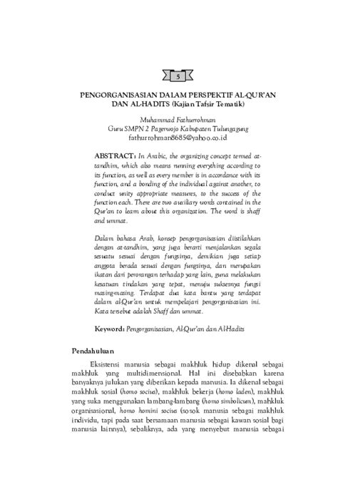 STOIKISME PERSPEKTIF AL-QUR’AN (STUDI TAFSIR TEMATI - balustradellc