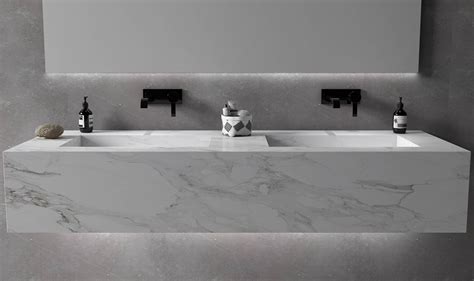 Stone Floating Bathroom Vanity - Etsy - balustradellc
