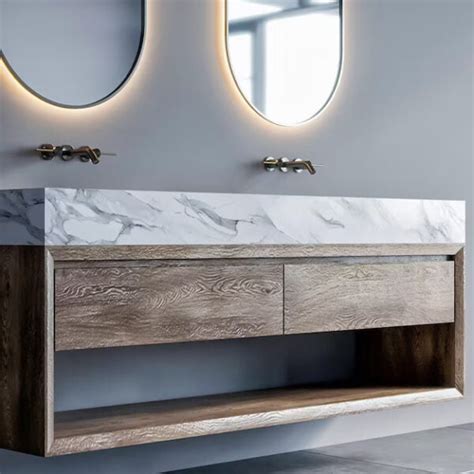 Stone Vanity Units | Stone Top Basin Vanity Units - LUSSO - balustradellc