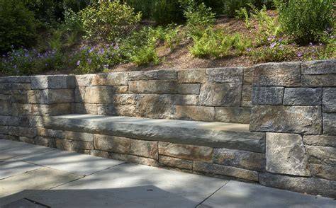 Stone wall bench terraces - raincitystudios.com