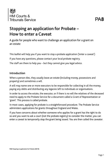 Stopping a probate application: Respond to a challenge against your ... - balustradellc