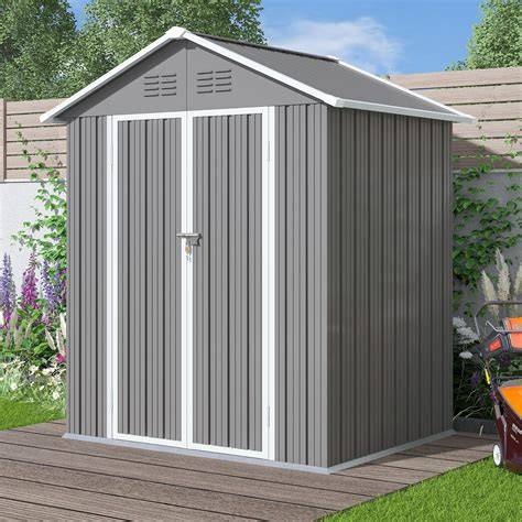 Storage Shed for Garden Tools with Lockable Doors and ... - Target - raincitystudios.com