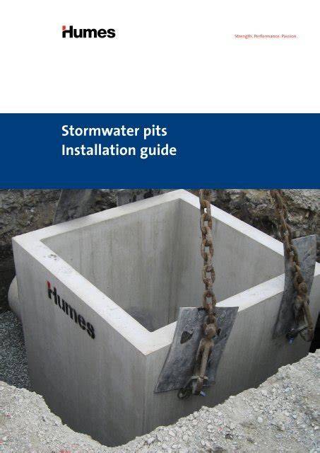 Stormwater pits Installation guide - Holcim Australia Pty Ltd - raincitystudios.com