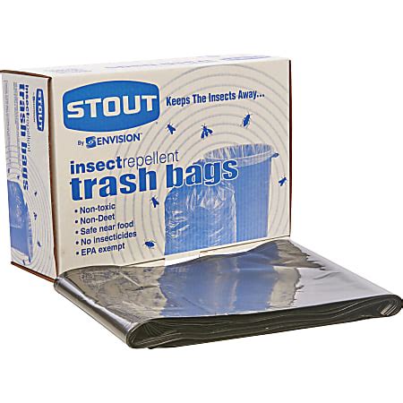 Stout® 33% Recycled Insect Repellent Trash Bags, 45 … - balustradellc