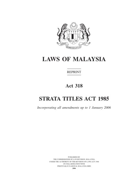 STRATA TITLES ACT 1985 - SECT 43